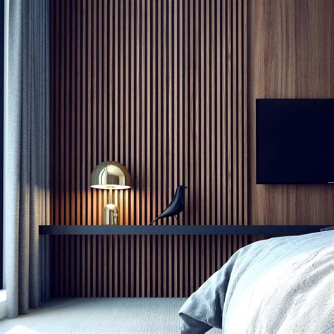 wood slat wall design.
